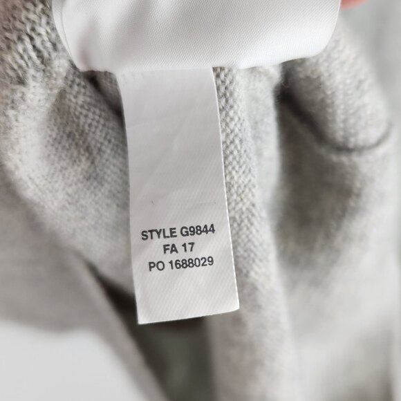 J. Crew 100% Merino Wool Gray Ruffled Tippi Turtleneck Sweater sz S Flawed - Picture 8 of 10